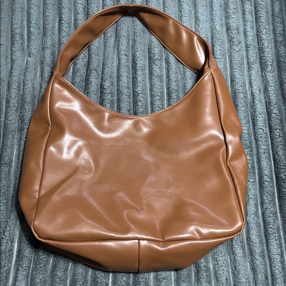 New tan slouchy PU leather hobo bag - Picture 2 of 9